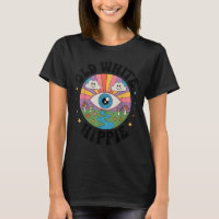 Trippy Old White Hipe Retro Psychedelic Art