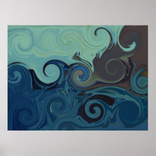 Trippy on Canvas Poster
