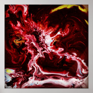 Trippy paint poster