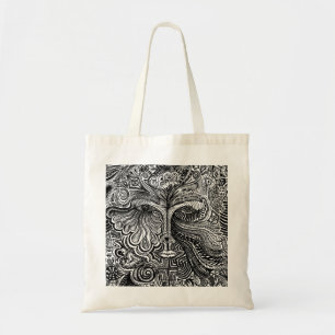 Trippy Portrait Tote Bag