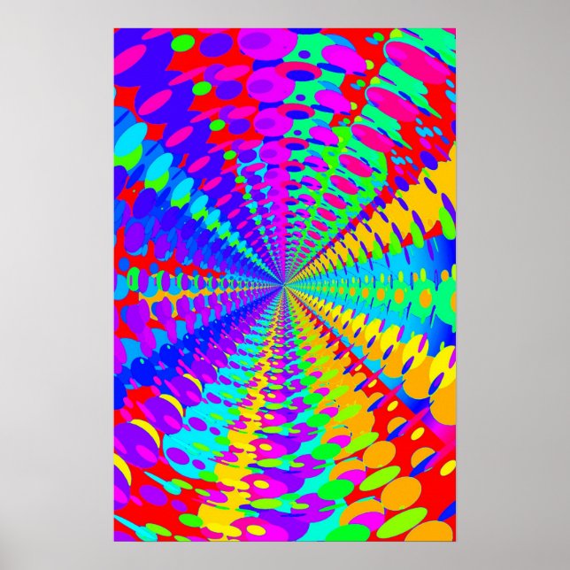 Trippy Poster: Abstract Psychedelic Poster (Front)