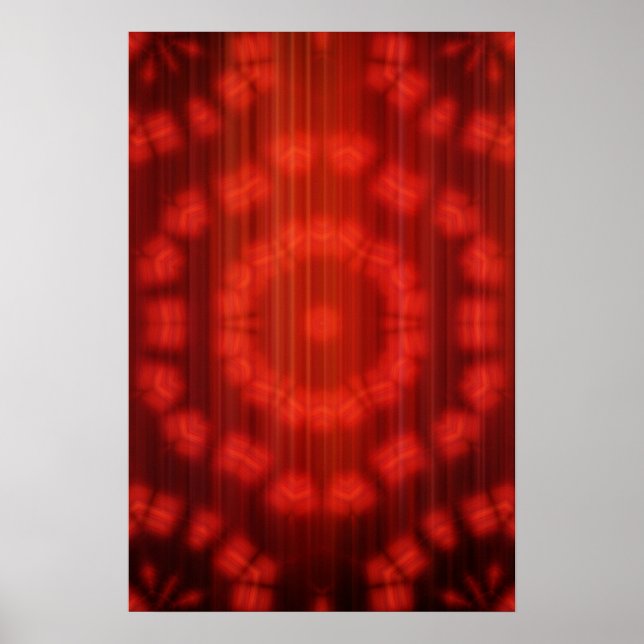 Trippy Poster: Abstract Red Poster (Front)