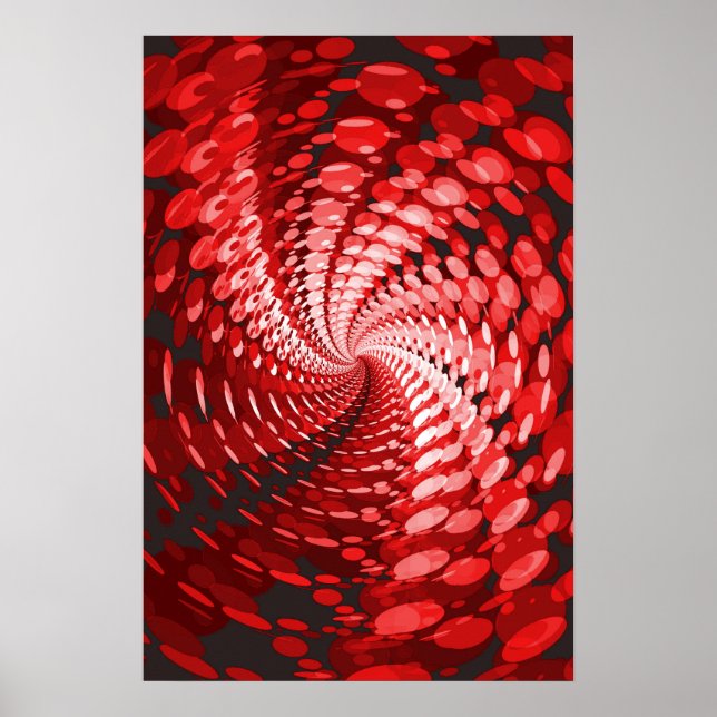 Trippy Poster: Abstract Red Poster (Front)