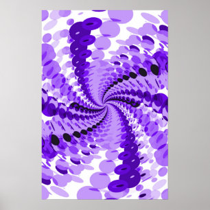 Trippy Poster: Purple Abstract Artwork Poster