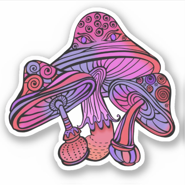 Trippy Psychedelic Earthy Mushrooms Artwork  (Front)
