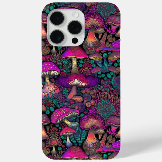 Trippy Psychedelic Mushroom Pattern Case-Mate iPhone Case (Back)