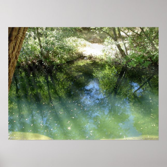 trippy psychedelic water poster (Front)