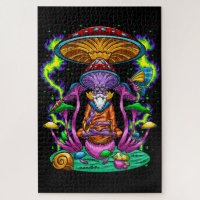 Trippy Pyschedelic Mushroom Wizard