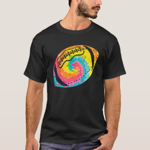 Trippy Rainbow Hippie Tie Dye Rugby T-Shirt