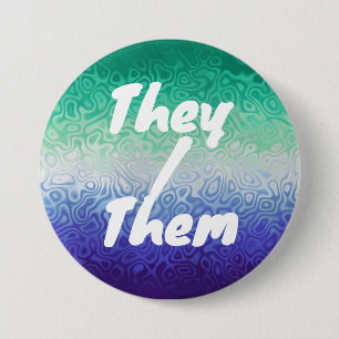 Trippy Ripply Funky Boho MLM Men Loving Men Pride 7.5 Cm Round Badge