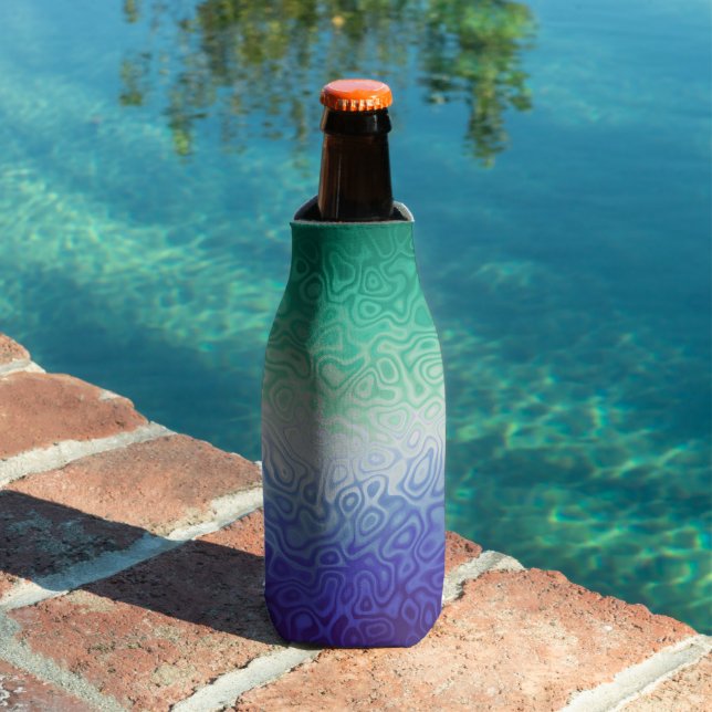 Trippy Ripply Funky Boho MLM Men Loving Men Pride Bottle Cooler (In Situ Pool)
