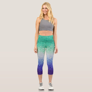 Trippy Ripply Funky Boho MLM Men Loving Men Pride Capri Leggings