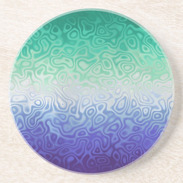 Trippy Ripply Funky Boho MLM Men Loving Men Pride Coaster (Front)