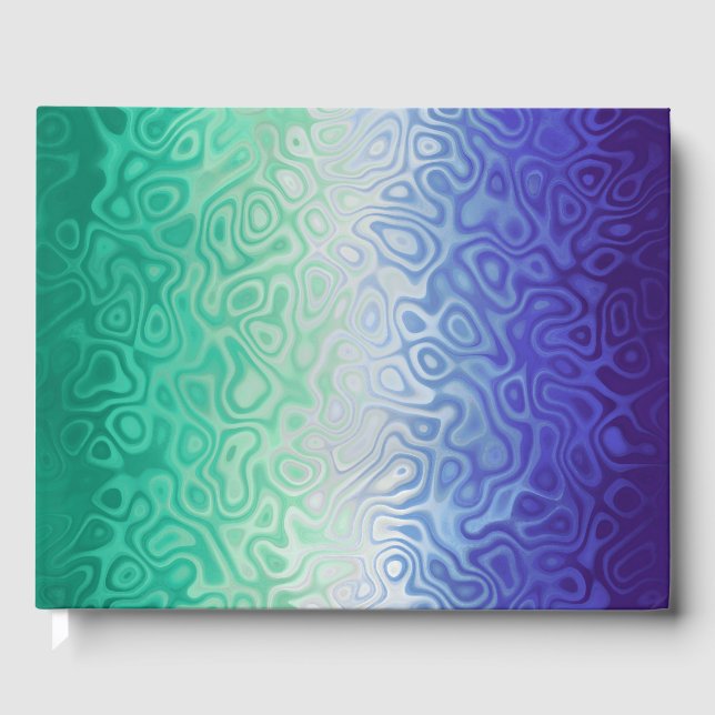 Trippy Ripply Funky Boho MLM Men Loving Men Pride Guest Book (Front)