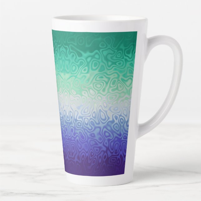 Trippy Ripply Funky Boho MLM Men Loving Men Pride Latte Mug (Right)