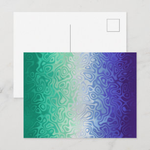 Trippy Ripply Funky Boho MLM Men Loving Men Pride Postcard