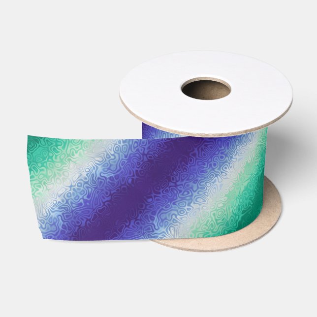 Trippy Ripply Funky Boho MLM Men Loving Men Pride Satin Ribbon (Spool)