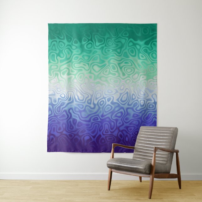 Trippy Ripply Funky Boho MLM Men Loving Men Pride Tapestry (In Situ)