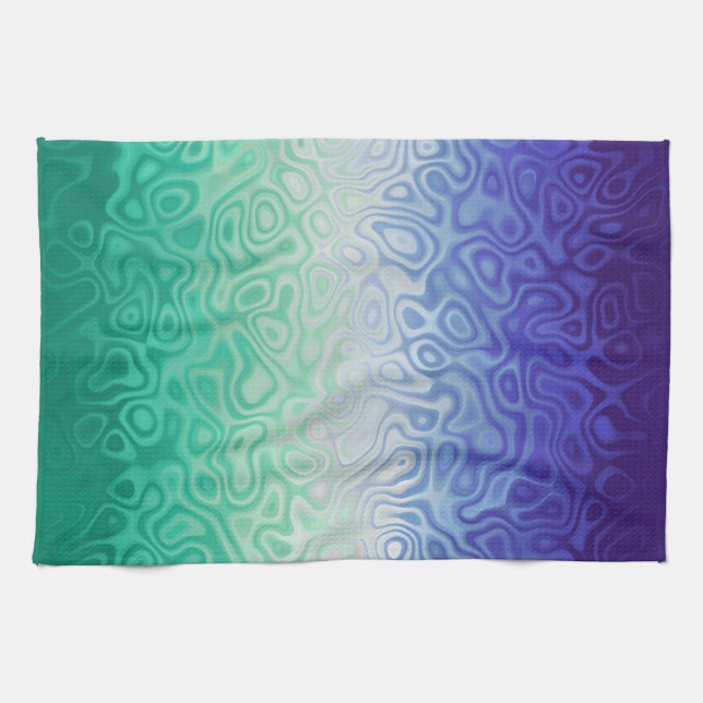 Trippy Ripply Funky Boho MLM Men Loving Men Pride Tea Towel (Horizontal)