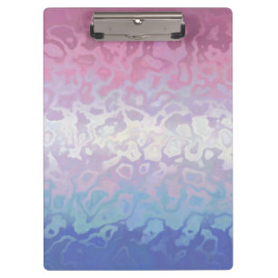 Trippy Ripply Groovy Eccentric Bigender Pride Flag Clipboard