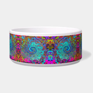 Trippy Sky Blue Abstract Retro Liquid Swirl