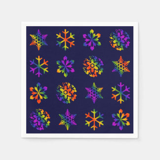 Trippy Snowflakes Napkin