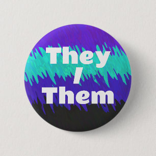 Trippy Squiggly Abstract Alexigender Pride Flag 6 Cm Round Badge