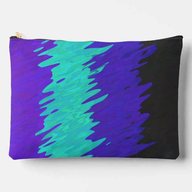 Trippy Squiggly Abstract Alexigender Pride Flag Accessory Pouch (Front)