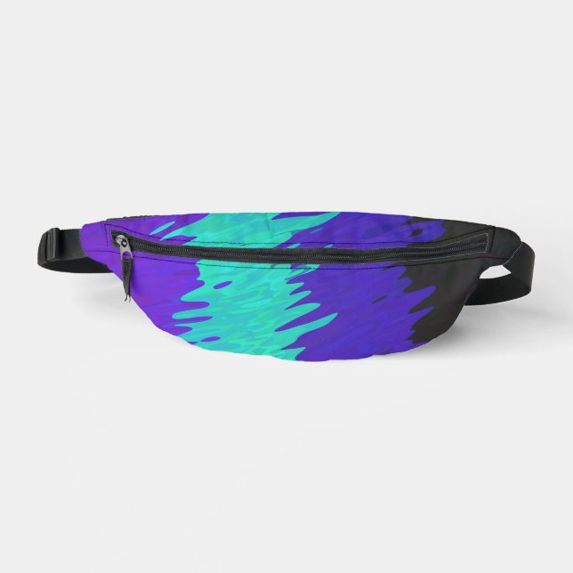 Trippy Squiggly Abstract Alexigender Pride Flag Bum Bags (Front)