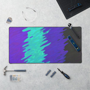 Trippy Squiggly Abstract Alexigender Pride Flag Desk Mat