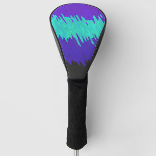 Trippy Squiggly Abstract Alexigender Pride Flag Golf Head Cover