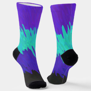 Trippy Squiggly Abstract Alexigender Pride Flag Socks