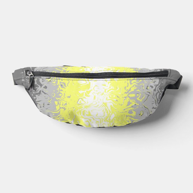 Trippy Squiggly Abstract Demigender Pride Flag Bum Bags (Lay Down)