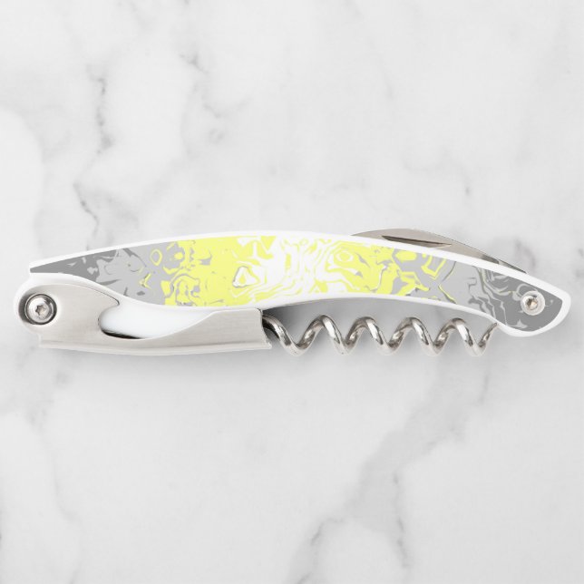 Trippy Squiggly Abstract Demigender Pride Flag Corkscrew (Front)