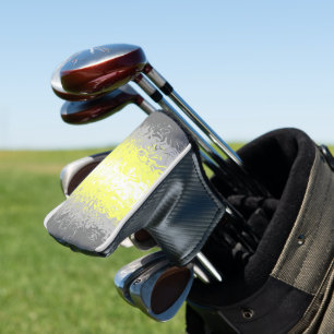 Trippy Squiggly Abstract Demigender Pride Flag Golf Head Cover