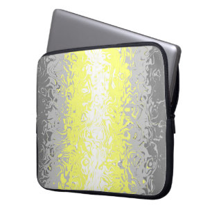 Trippy Squiggly Abstract Demigender Pride Flag Laptop Sleeve