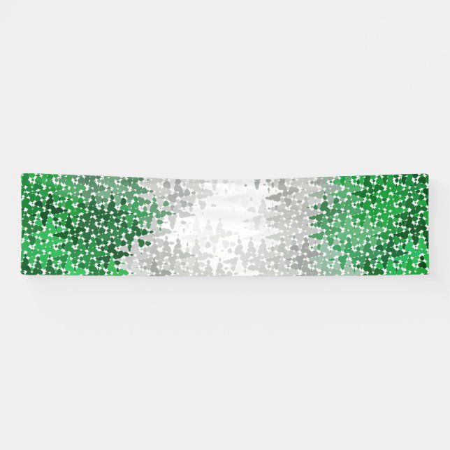 Trippy Squiggly Abstract Grayromantic Pride Flag Banner (Horizontal)