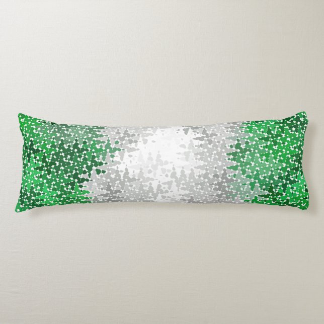 Trippy Squiggly Abstract Grayromantic Pride Flag Body Cushion (Front)