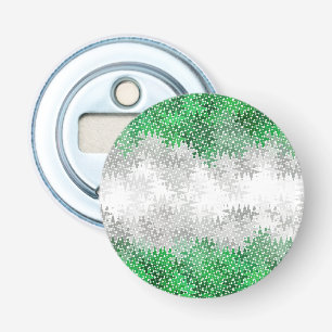Trippy Squiggly Abstract Grayromantic Pride Flag Bottle Opener