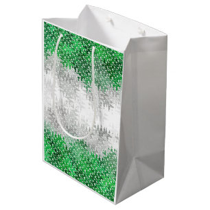 Trippy Squiggly Abstract Grayromantic Pride Flag Medium Gift Bag
