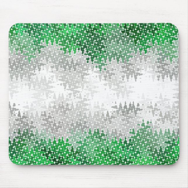 Trippy Squiggly Abstract Grayromantic Pride Flag Mouse Pad (Front)