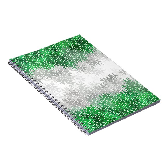 Trippy Squiggly Abstract Grayromantic Pride Flag Notebook (Right Side)