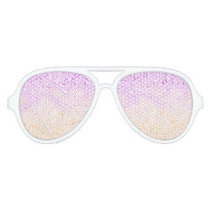Trippy Squiggly Boho Abstract Trixic Pride Flag Aviator Sunglasses