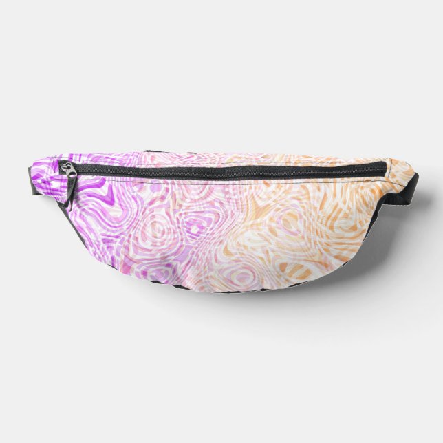 Trippy Squiggly Boho Abstract Trixic Pride Flag Bum Bags (Lay Down)