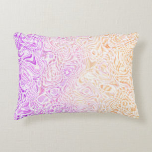 Trippy Squiggly Boho Abstract Trixic Pride Flag Decorative Cushion
