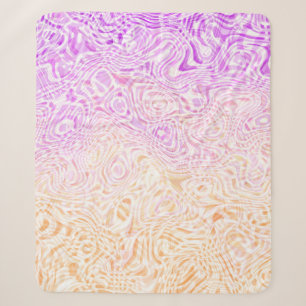 Trippy Squiggly Boho Abstract Trixic Pride Flag Sherpa Blanket