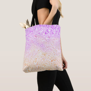 Trippy Squiggly Boho Abstract Trixic Pride Flag Tote Bag