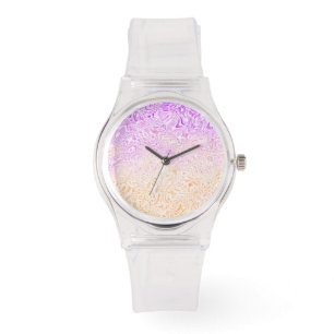 Trippy Squiggly Boho Abstract Trixic Pride Flag Watch