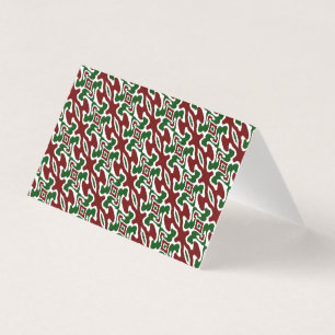 Trippy Squiggly Retro Mod Christmas Stripe Pattern