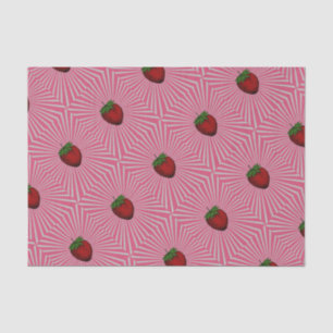 Trippy Strawberry Tissue Paper